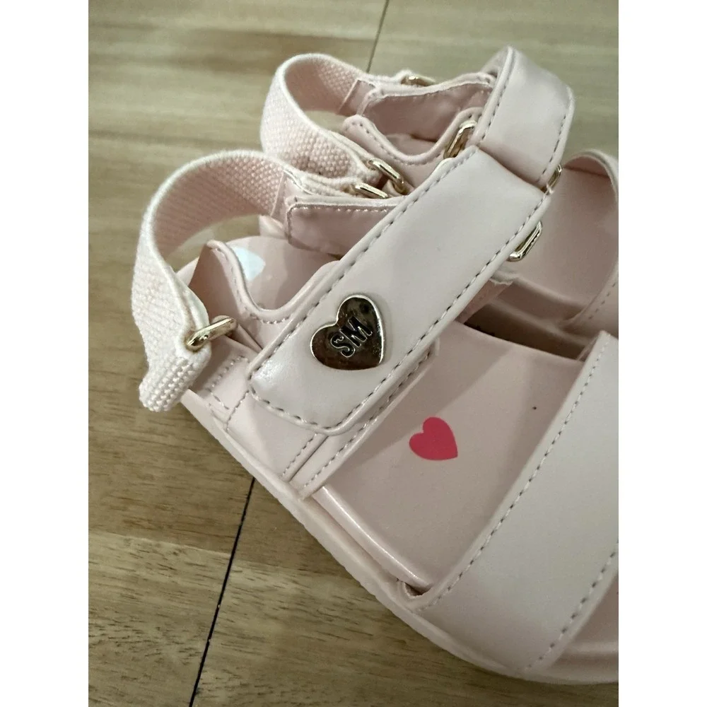 Steve‎ Madden Kids Pink Sandals Size 6 Toddler Strap Comfort Sandals NEW
